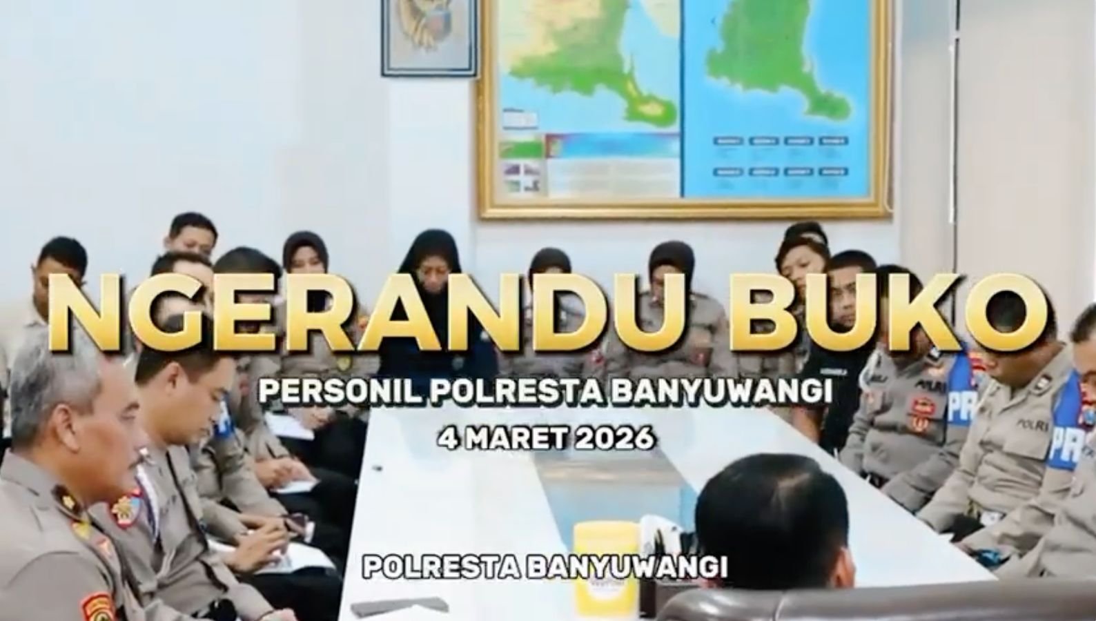 Kegiatan Ngerandu Buko Kapolresta Banyuwangi Bersama Personel
